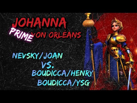 Rise of Kingdoms ~ Test ~ Nevsky/Joan vs. Boudicca/Henry, Boudicca/YSG