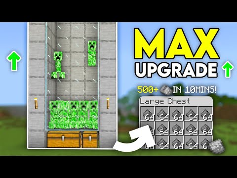 NEW BEST CREEPER FARM in 1.21 Minecraft Bedrock (UPGRADEABLE)