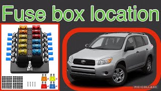 The fuse box location on a 2007 Toyota RAV4