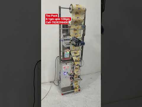 Tea Pouch Packaging Machine !! 0.1upto 100gm #machines #automaticpackingmachine