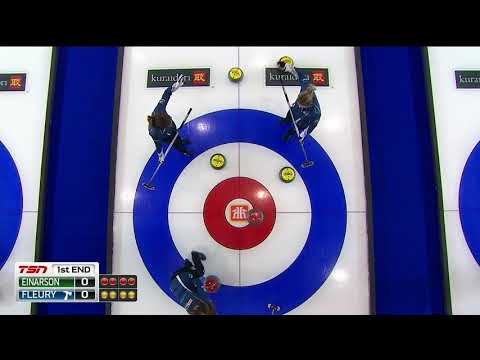 #cancup2019 [#6-1E] Sneaky moves by Fleury, but Einarson steals one anyway