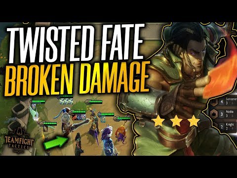 NEW TWISTED FATE GAMEPLAY! BROKEN SORCERER DAMAGE! TFT Guide | Team Fight Tactics