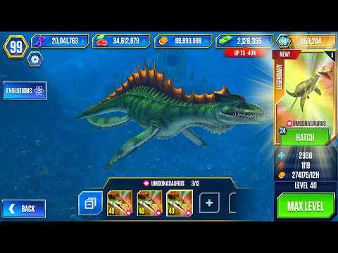 NEW UPGRADE UMOONASAURUS MAX LEVEL 40 | HT GAME