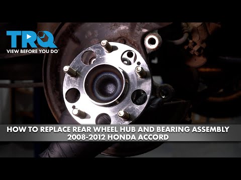 How to Replace Rear Wheel Hub and Bearing Assembly 2008-2012 Honda Accord