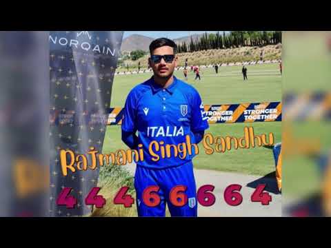 Rajmani Singh Sandhu 48 runs off 20 balls against Spain in T10 European Cricket Championship 2021