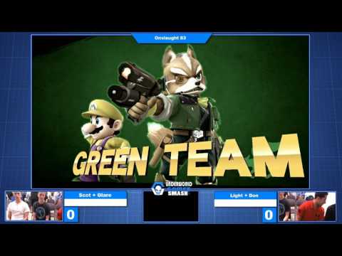 Onslaught 83 - Doubles Winner's Semis: Sizzle I Scot + Glare vs Light + Don