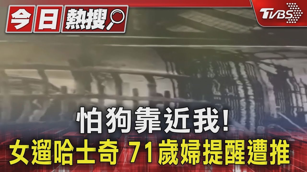 怕狗靠近我!女遛哈士奇71歲婦提醒遭推