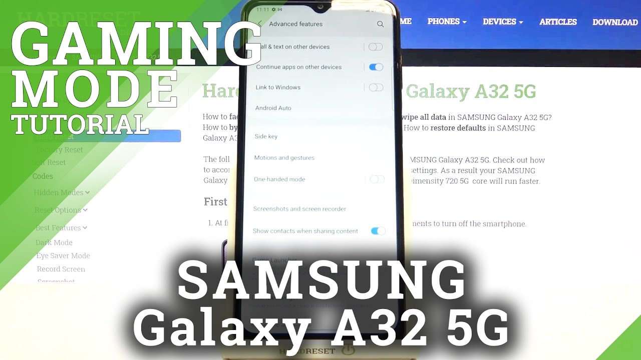 How to Turn On Game Launcher in Samsung Galaxy A32 5G  - Enable Gaming Mode