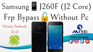 Samsung📱J260F Frp Bypass Samsung J2 Core Google Account Remove🔓Android 8 Without Pc تخطي حساب جوجل