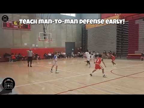 Elite 9U man-to-man defense 10 second violation #hoopandship #filmbreakdown