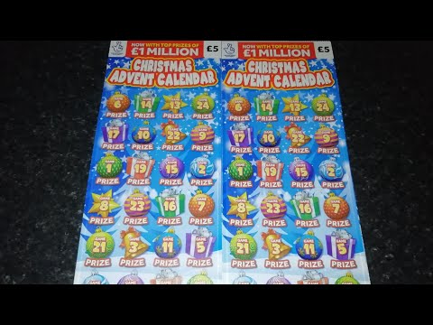 NEW Christmas Advent Calendar Scratch Cards. Lucky or Not?🍀🍀🍀