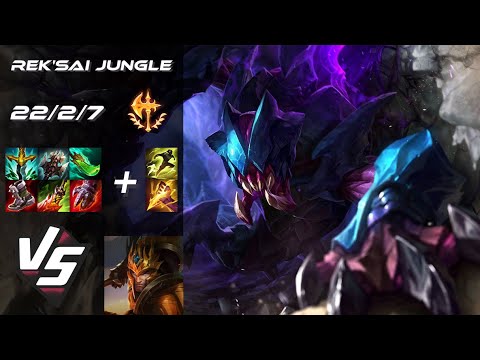JUNGLE Rek'Sai vs Jarvan IV - NA Grandmaster Patch 25.21