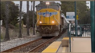Union Pacific Selena Gomez Wedding Train passes through Ventura Station 9-27-25