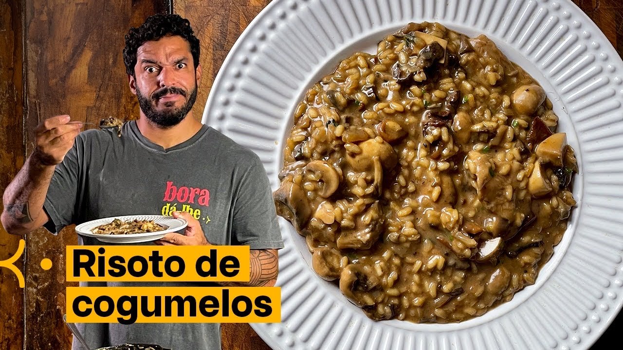 Risoto de COGUMELOS! Receita pra impressionar!