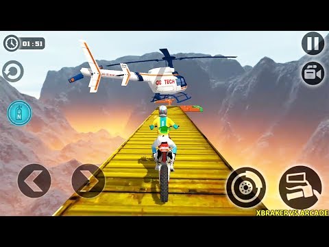 Impossible Moto Bike Tracks 3D: Red Bike Driving Simulator | High Speed Stunts - Android GamePlay