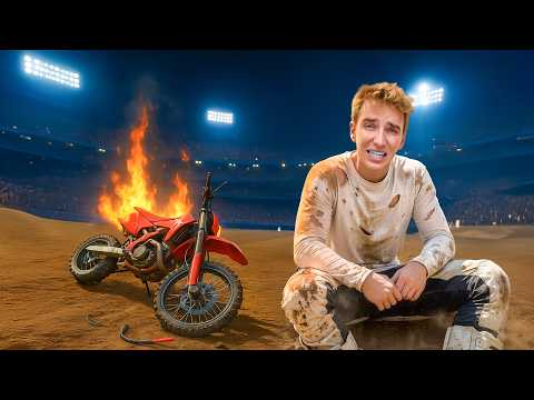 I Crashed My $1 MILLION DIRT BIKE!! *dangerous*