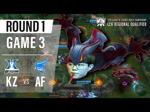 KZ vs AF | 2019 LoL Worlds LCK Regional Qualifier Game3 H/L