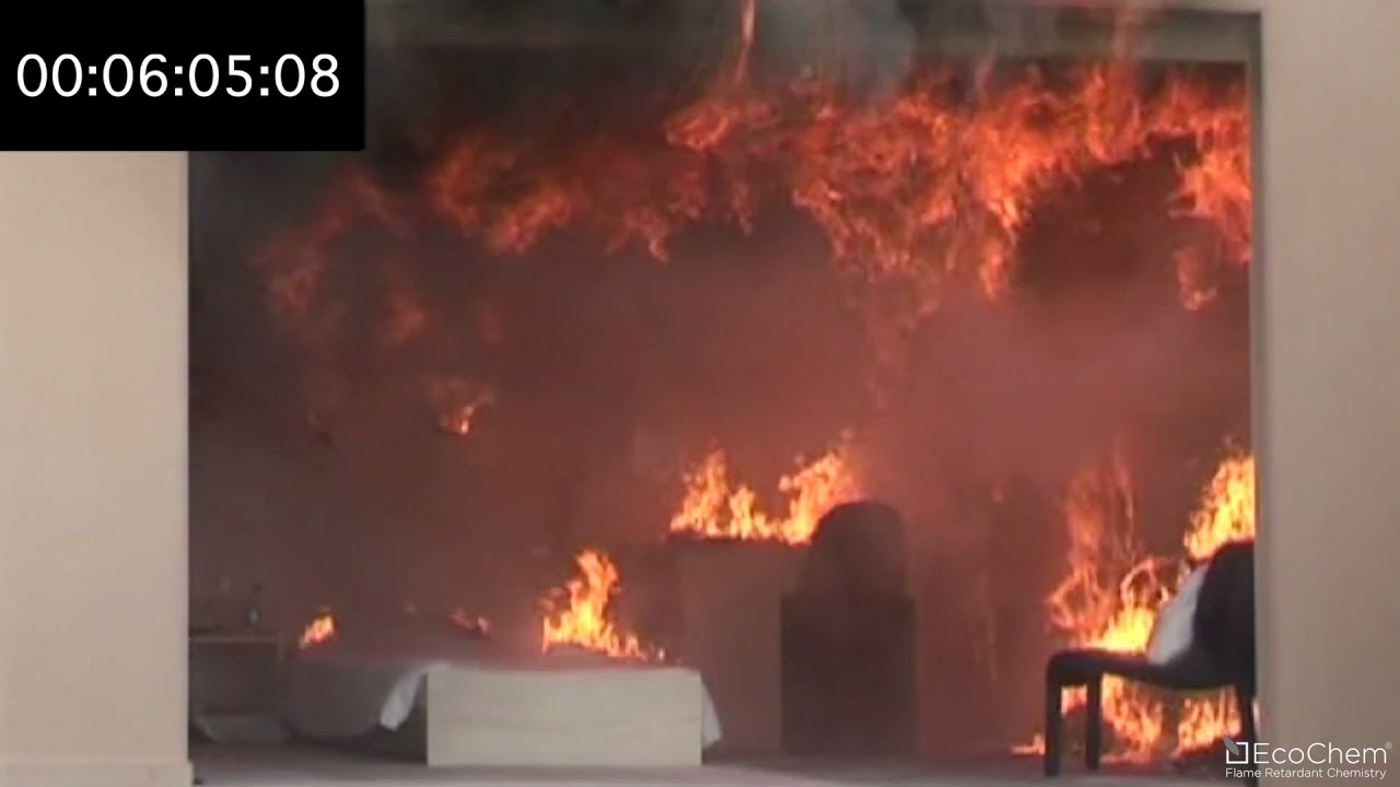 Ecochem - Flame Retardant MDF Fire Test