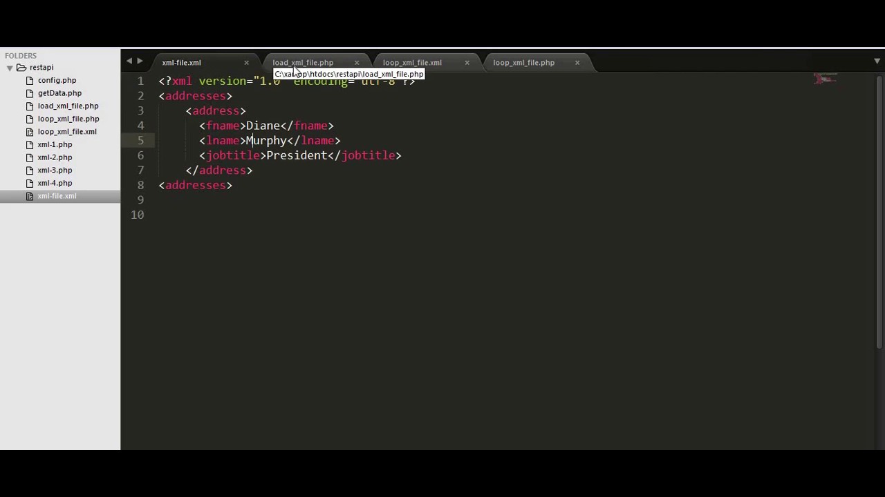 How to parse an external XML file using PHP