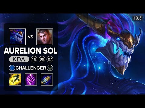 Aurelion Sol vs Jayce Mid - EUW Challenger - Patch 13.3 Season 13