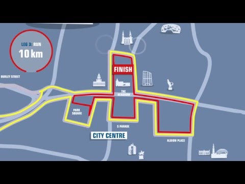 Columbia Threadneedle World Triathlon Leeds elite course map animation