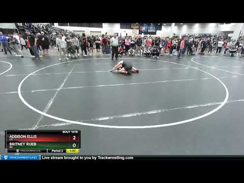 127 Lbs Champ. Round 2 - Addison Ellis, CA Vs Britney Rueb, SD E5c7