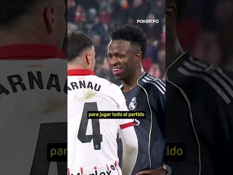 El buen rollo entre Vinicius y Arnau Martínez durante el Girona vs Real Madrid 🤝🏻