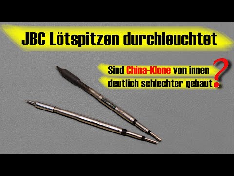 JBC Lötspitzen: Aufbau und Vergleich mit China-Klonen