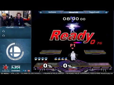 CCC Weekly [4/6/16] - Buttzone (Marth) vs. VegasFox69 (Luigi) - SSBM - Winner's R2