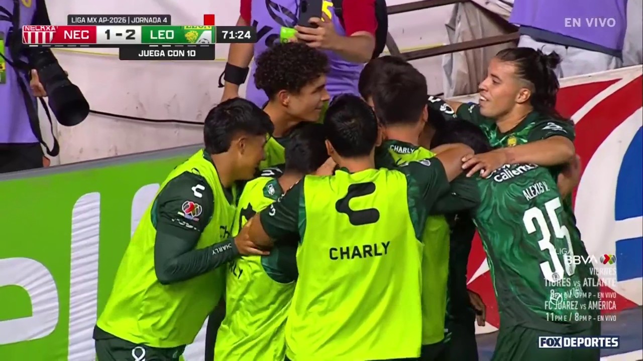😤 GOLAZO Juan Pablo Domínguez | Necaxa 1-2 Club León | Apertura 2026 | Liga MX