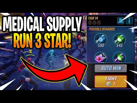 *NEW* TIER 14 MEDICAL SUPPLY RUN (3 STAR)! - MARVEL Strike Force - MSF