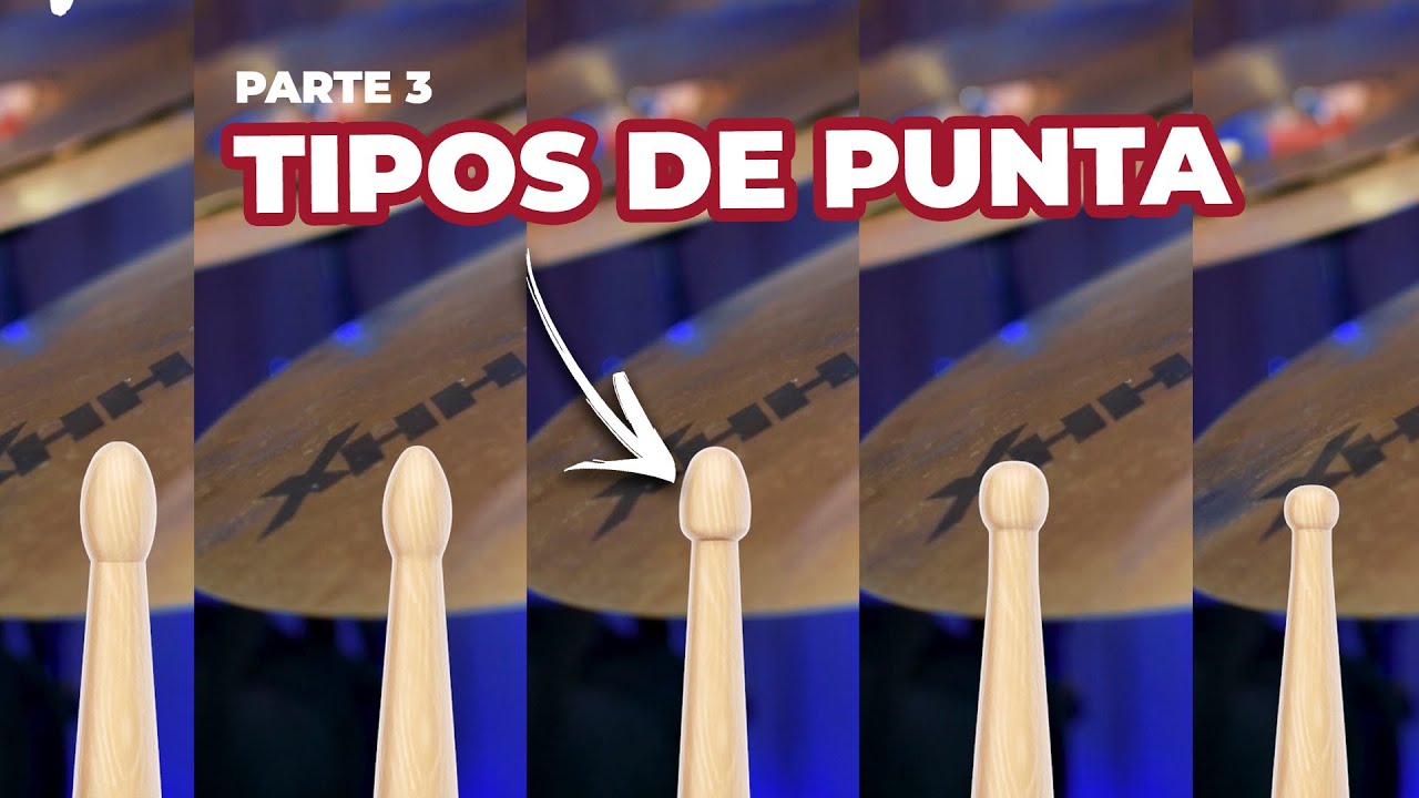 Diferencia entre puntas de baqueta - Cómo Escoger Baquetas (PARTE 3)