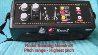 Video thumbnail for Radel Saarang MaestroS dual digital tanpura - Part 2-  pitch & tempo adjustment by Radhika Rajnarayan