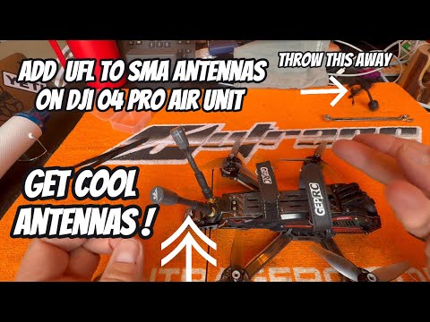 THE Easy Way To Upgrade Your DJI 04 Air Unit Pro Antennas!