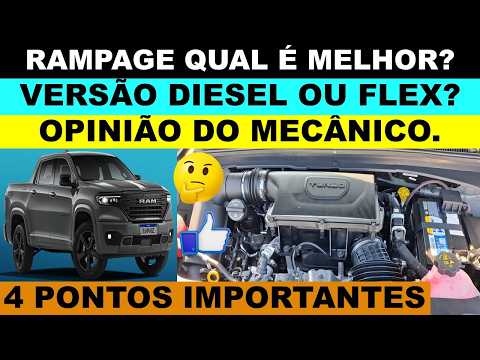 Qual a melhor versão da Rampage? Porque a Rampage gasolina e flex é melhor que diesel?