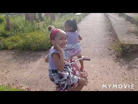 levei as meninas pra andar de bicicleta elas adoraram ❤️💜