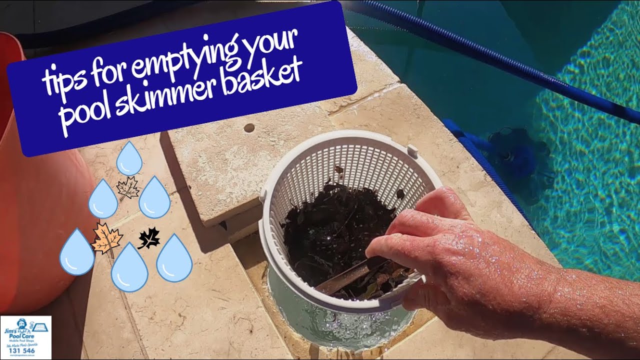 Watch video How to empty your pool skimmer basket Now How to empty your pool skimmer basket