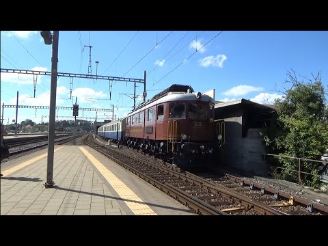 🇨🇭 Die Historische E-Lok Ae 6/8 205 der Bern Lötschberg Simplon (BLS) rangiert in Burgdorf