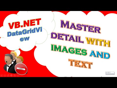 VB.NET DataGridView -  Master Detail With Dynamic Images and Text