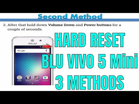 Hard Reset BLU Vivo 5 Mini V05EQ | 3 Methods