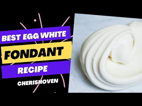 Best , Stable And Easiest Egg White Fondant Recipe. No Gelatine, No sweating