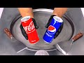 Coca Cola Vs Pepsi Ice Cream Rolls ASMR