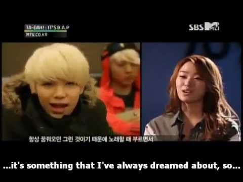 [eng] 송지은 Song Jieun interview + BAP Yongguk Daehyun Youngjae 비에이피 (see info)