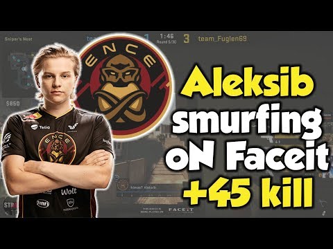 CS:GO - ALEKSIB Smurfing on FACEIT at Mirage Highlights