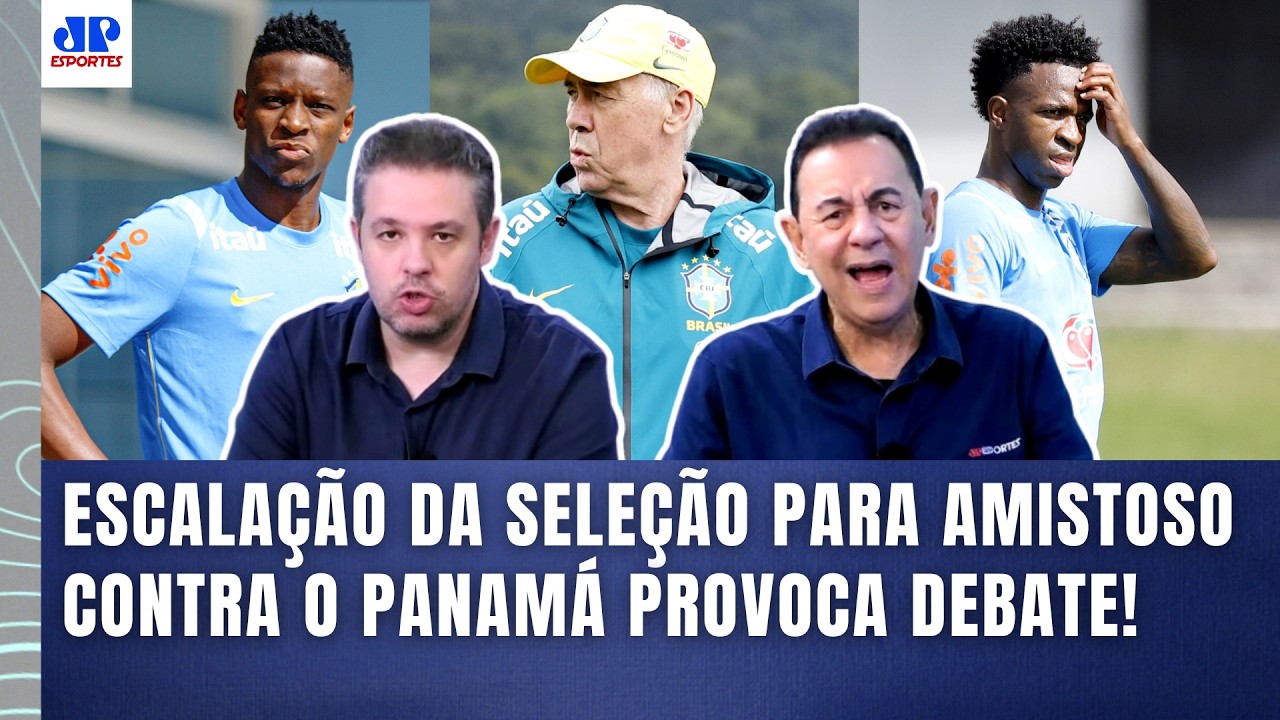 SURPREENDENTE? "Cara, essa ESCALAÇÃO DO ANCELOTTI MOSTRA que a SELEÇÃO BRASILEIRA..." VEJA DEBATE!