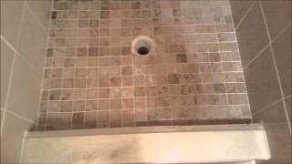 preview picture of video 'Tile Redi Shower Pan install'