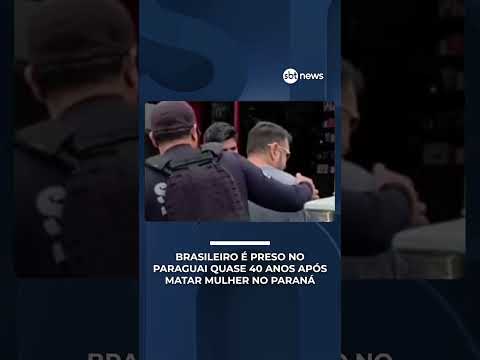 72 facadas: brasileiro é preso no Paraguai quase 40 anos após matar ex no Paraná | #SBTNotícias