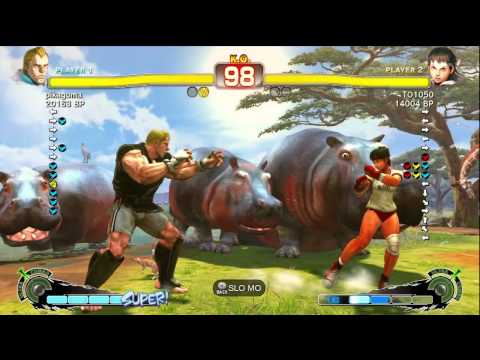 pikagoma [Abel] vs TO1050 [Sakura] SSF4 Japanese Online Ranked Matches - TRUE-HD