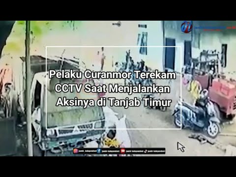 Aksi Maling Sepeda Motor di Tanjab Timur Terekam CCTV