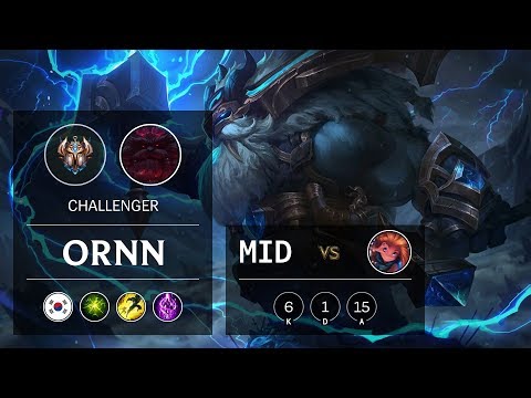 Ornn Mid vs Zoe - KR Challenger Patch 9.23